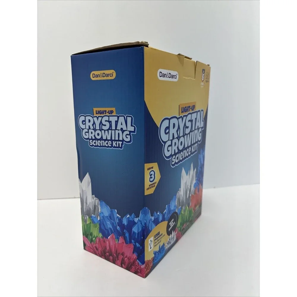 Dan&Darci‎ Light up Crystal Growing Science Kit W/LED Display USB Powered
